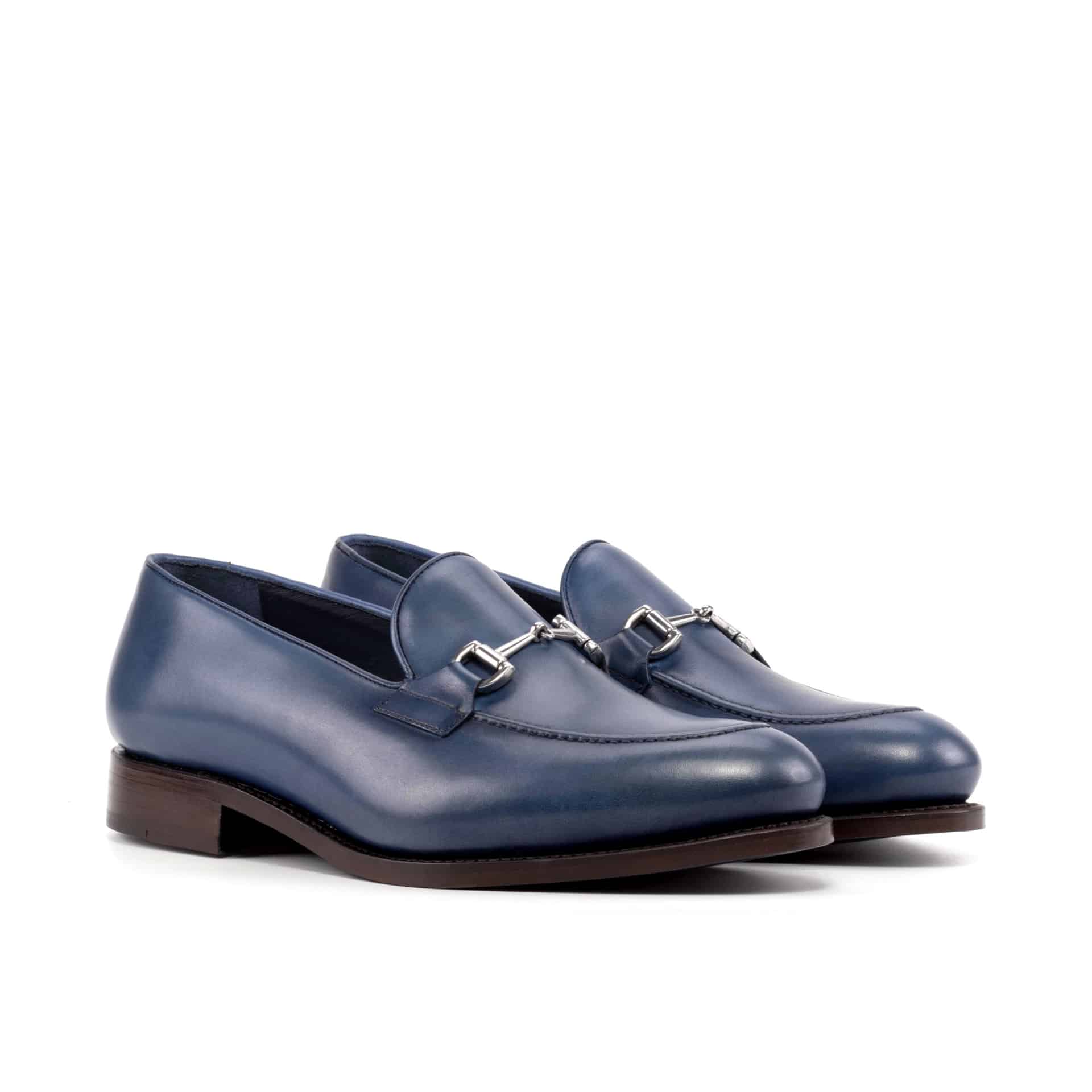 Navy Blue Men's Bit Loafer