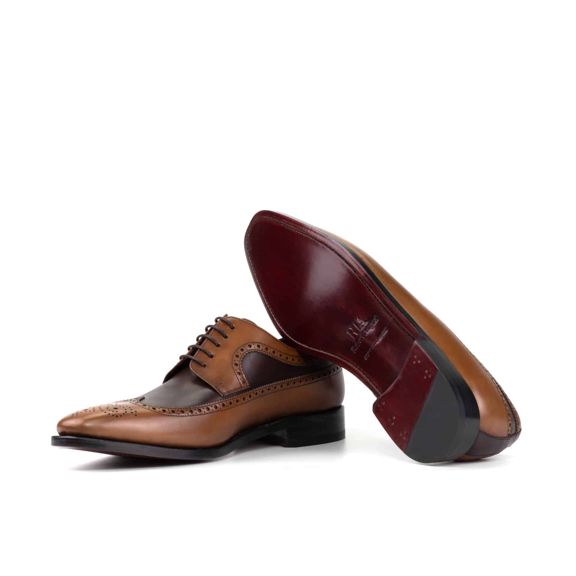 Brown Two Tone Men's Longwing Bluchers