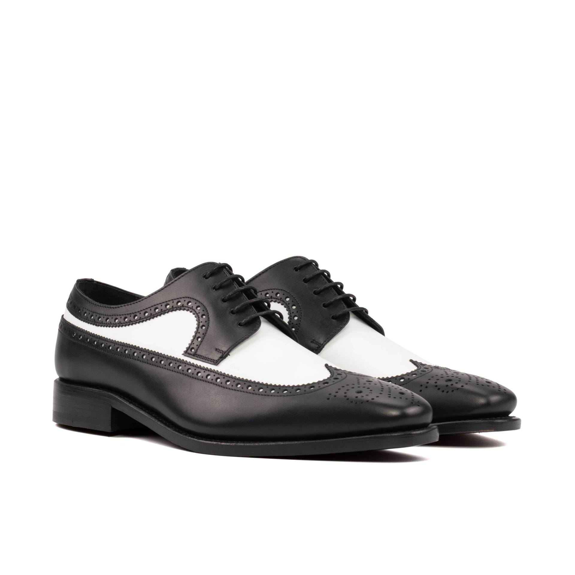 Black and White Men's Longwing Bluchers