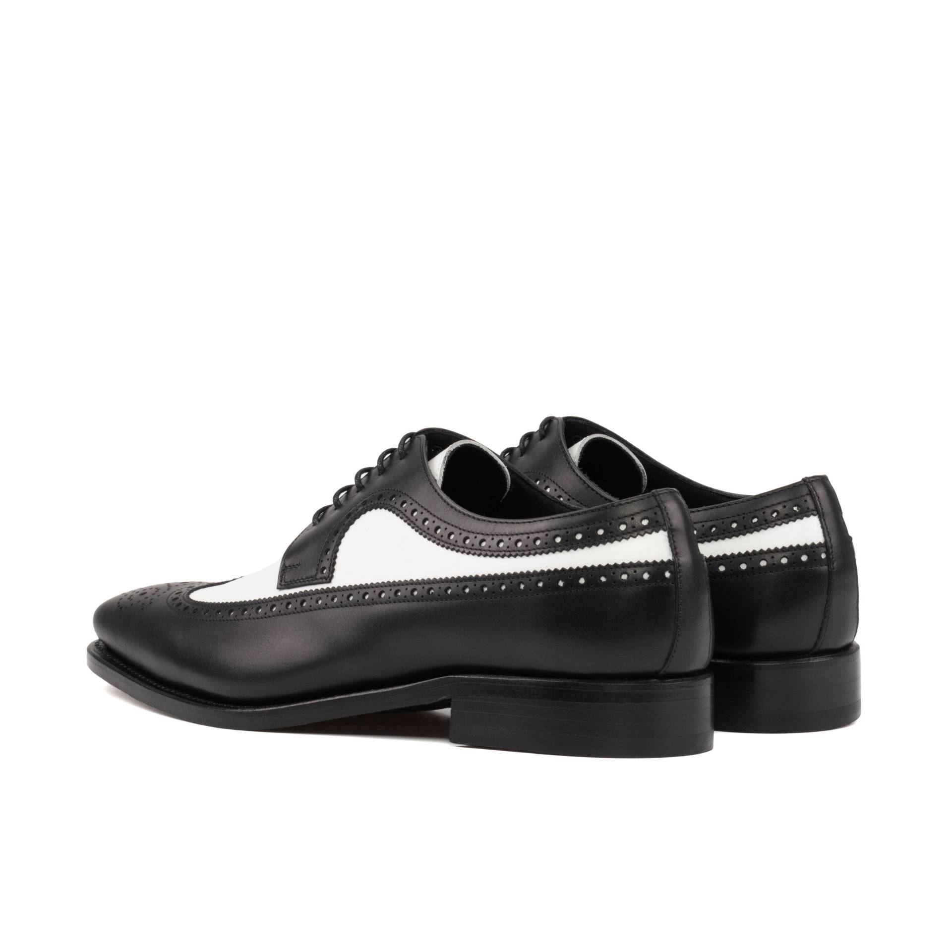 Black and White Men's Longwing Bluchers