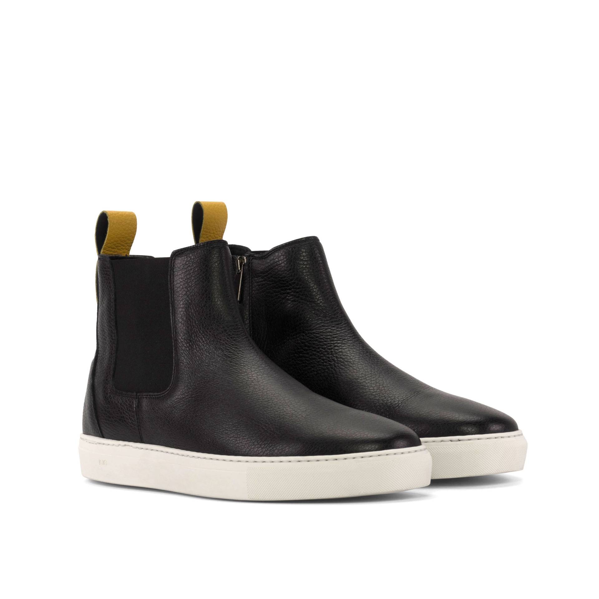 Black Men's Chelsea Sneaker Boots