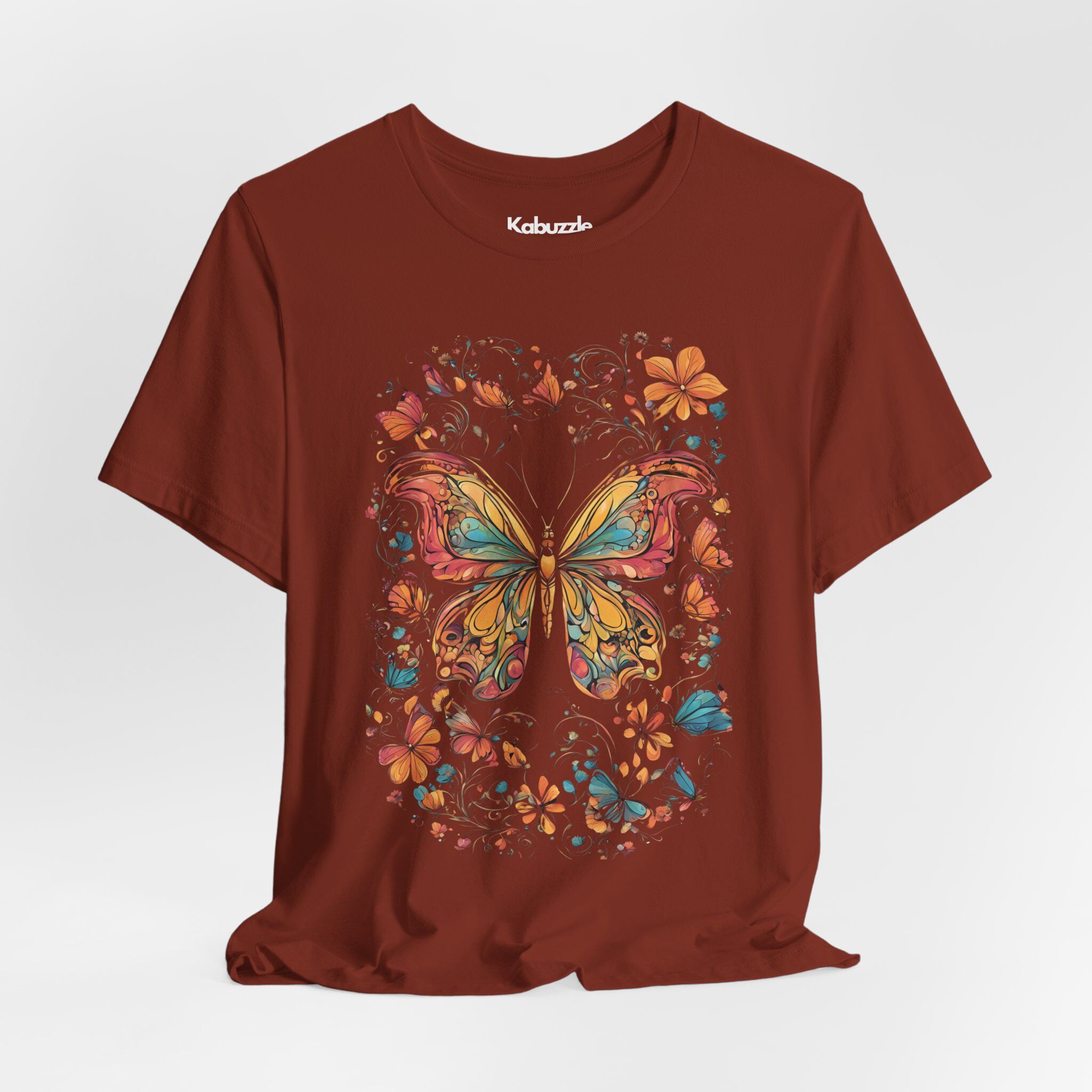 Symphony of Wings - Premium Jersey Cotton Graphic Tee - Image 4