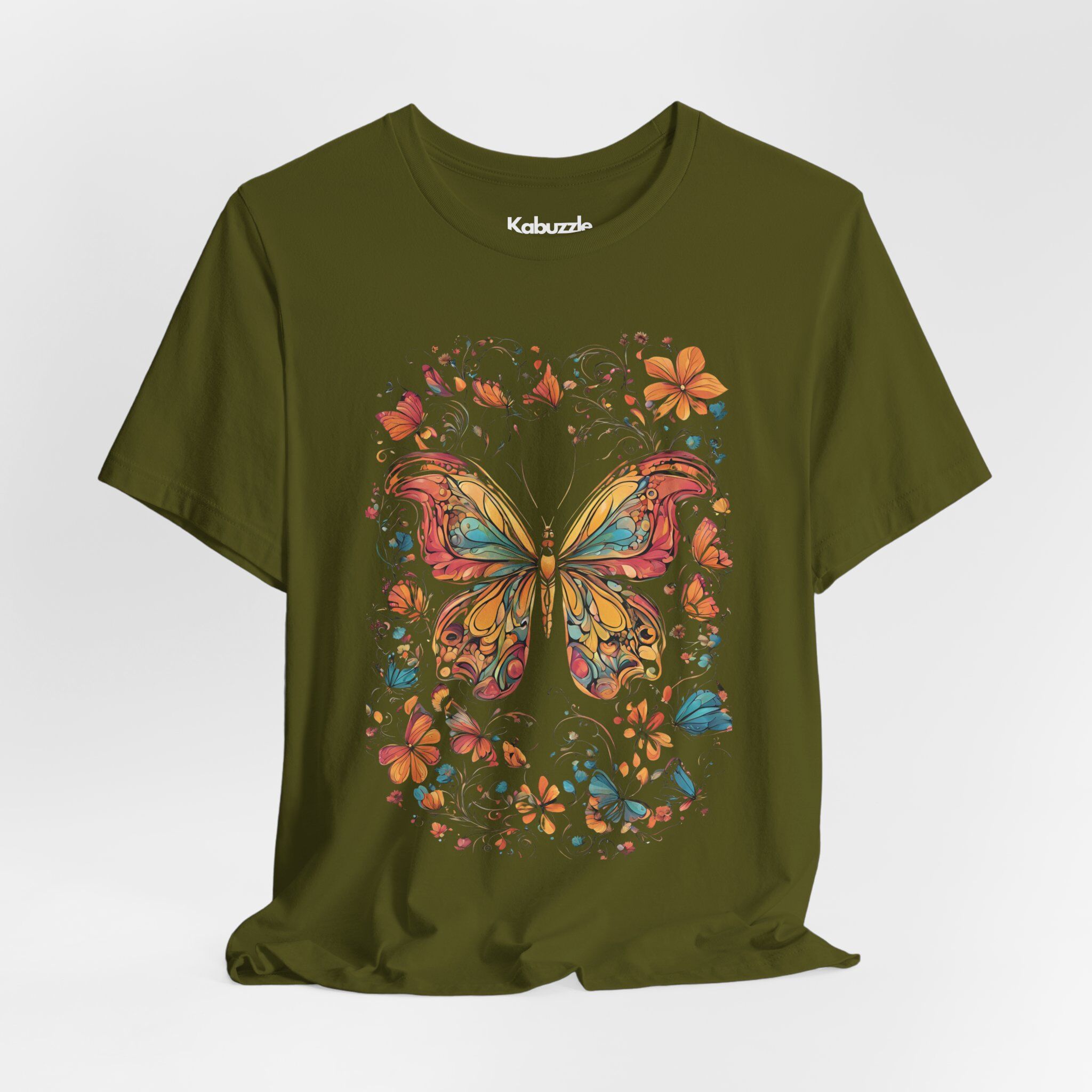 Symphony of Wings - Premium Jersey Cotton Graphic Tee - Image 2
