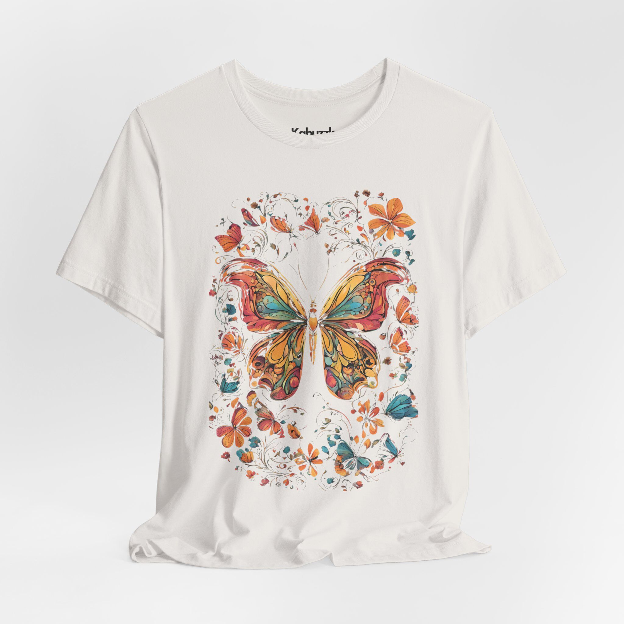 Symphony of Wings - Premium Jersey Cotton Graphic Tee - Image 5