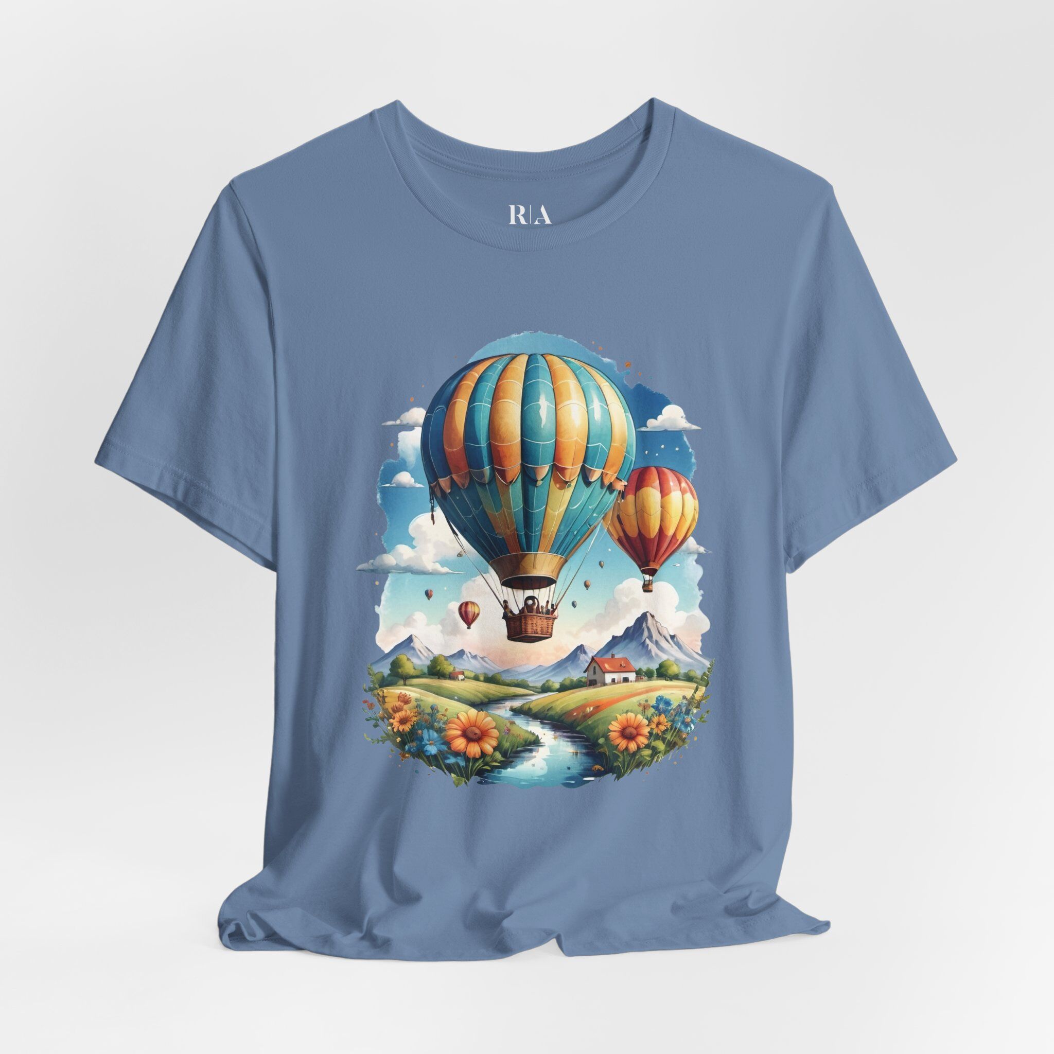 Highland Hot Air Haven - Premium Jersey Cotton Graphic Tee - Image 4