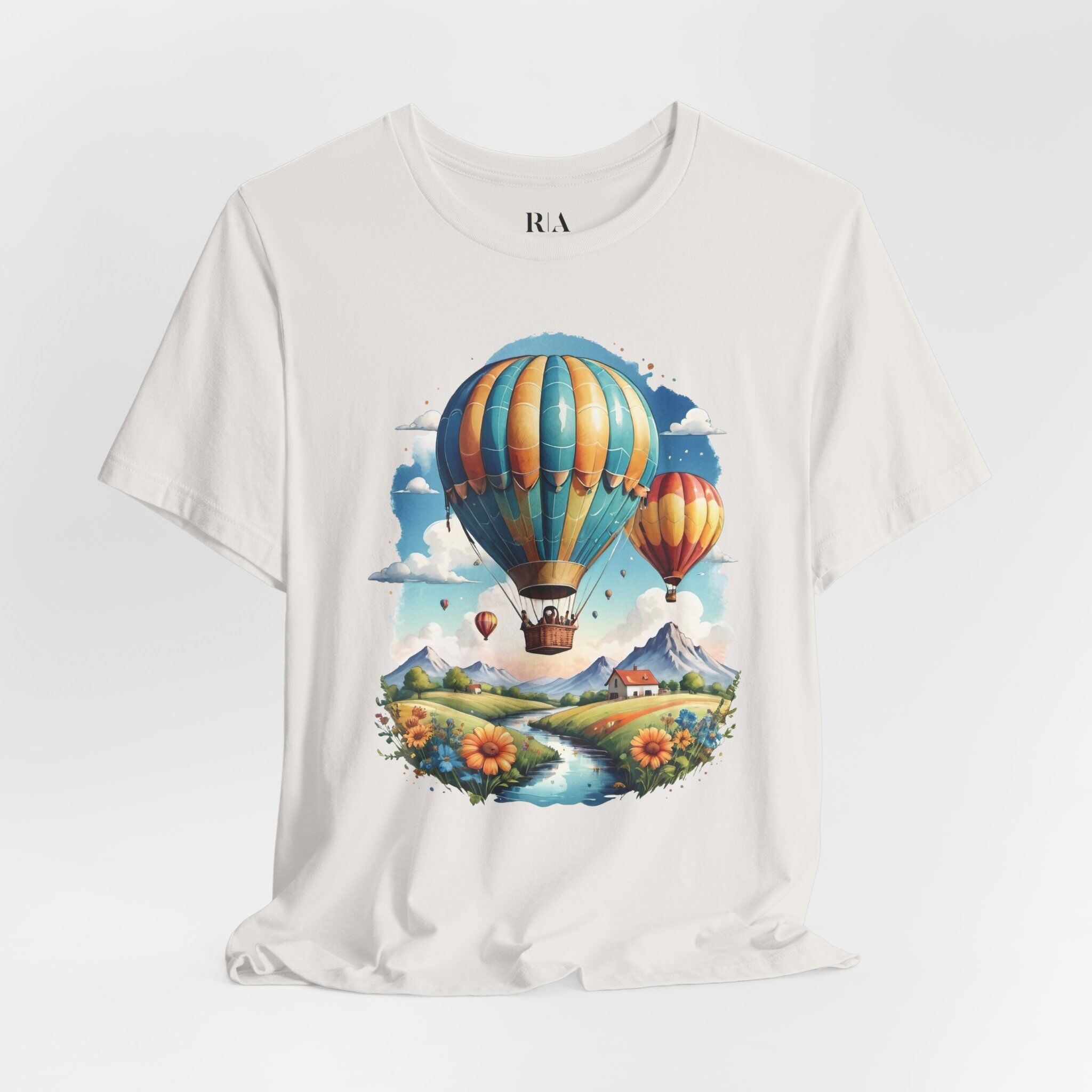 Highland Hot Air Haven - Premium Jersey Cotton Graphic Tee - Image 3