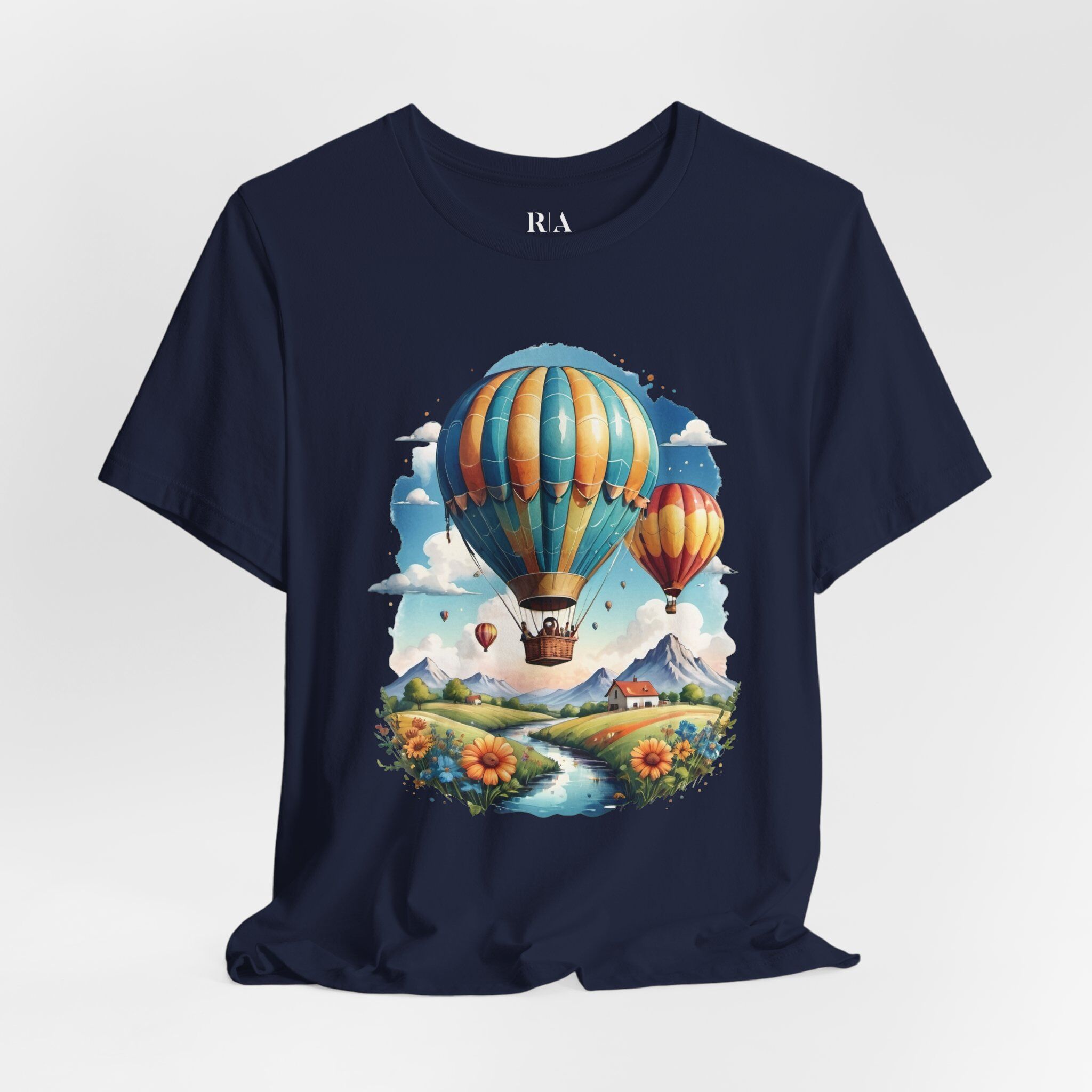 Highland Hot Air Haven - Premium Jersey Cotton Graphic Tee - Image 5