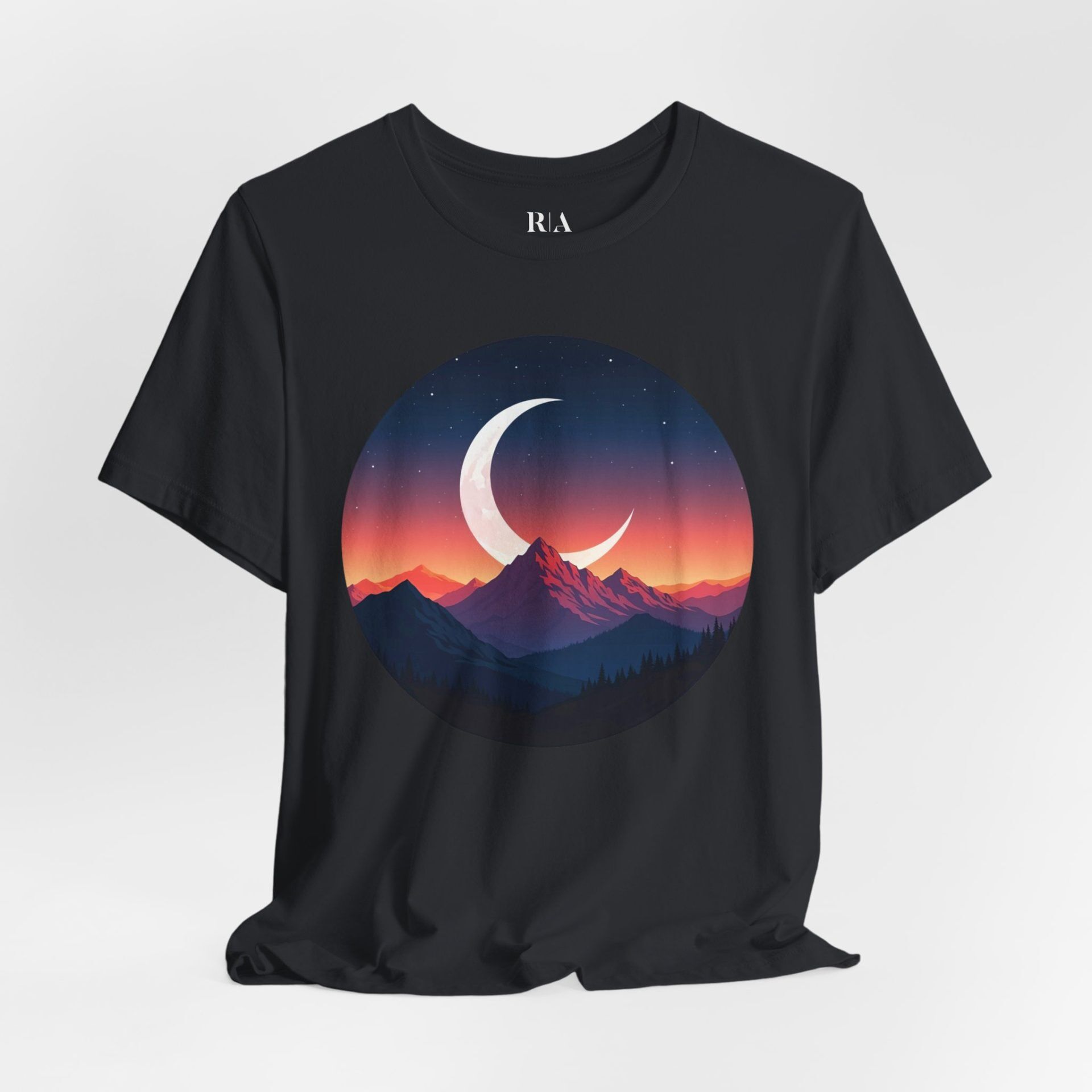 Alpine Moonlit Dream- Premium Jersey Cotton Graphic Tee - Image 4