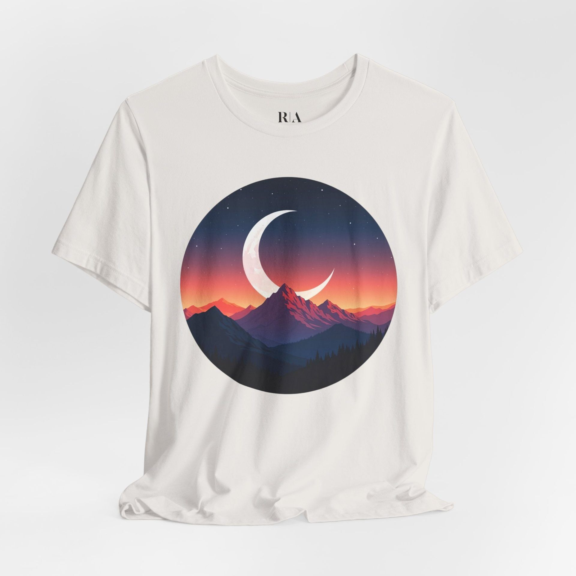Alpine Moonlit Dream- Premium Jersey Cotton Graphic Tee - Image 2