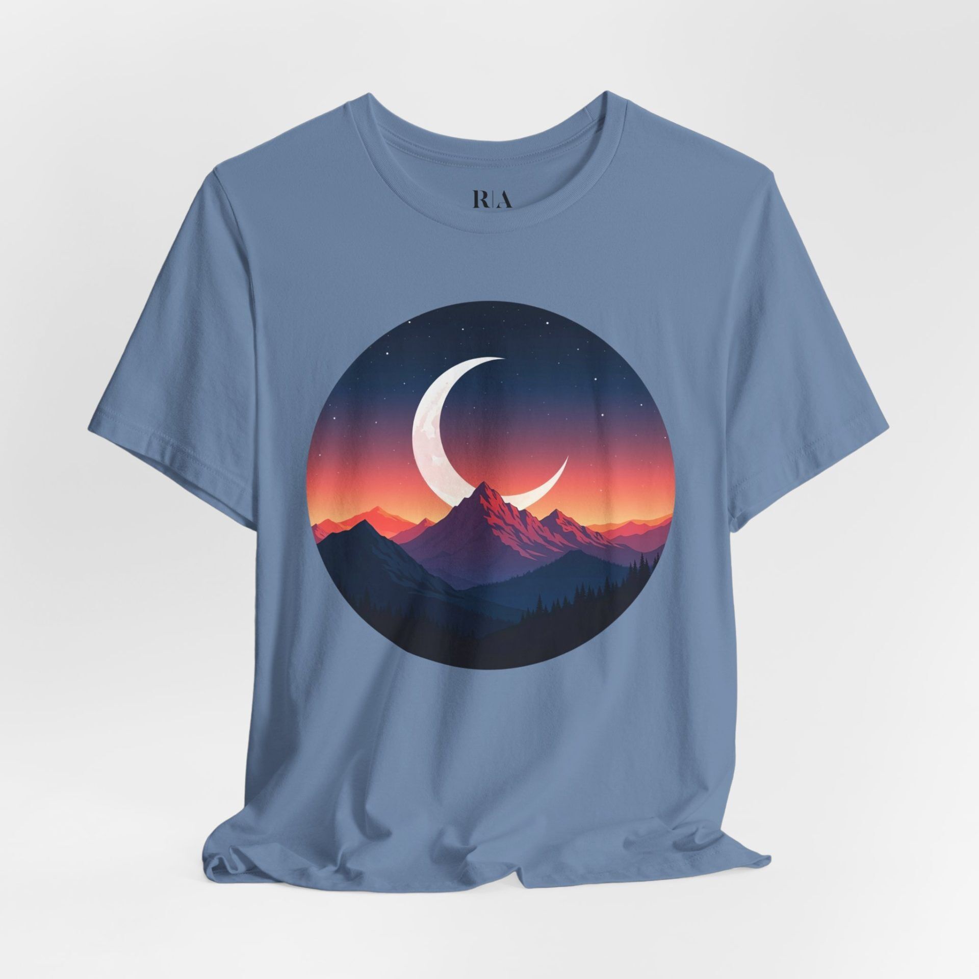 Alpine Moonlit Dream- Premium Jersey Cotton Graphic Tee - Image 5