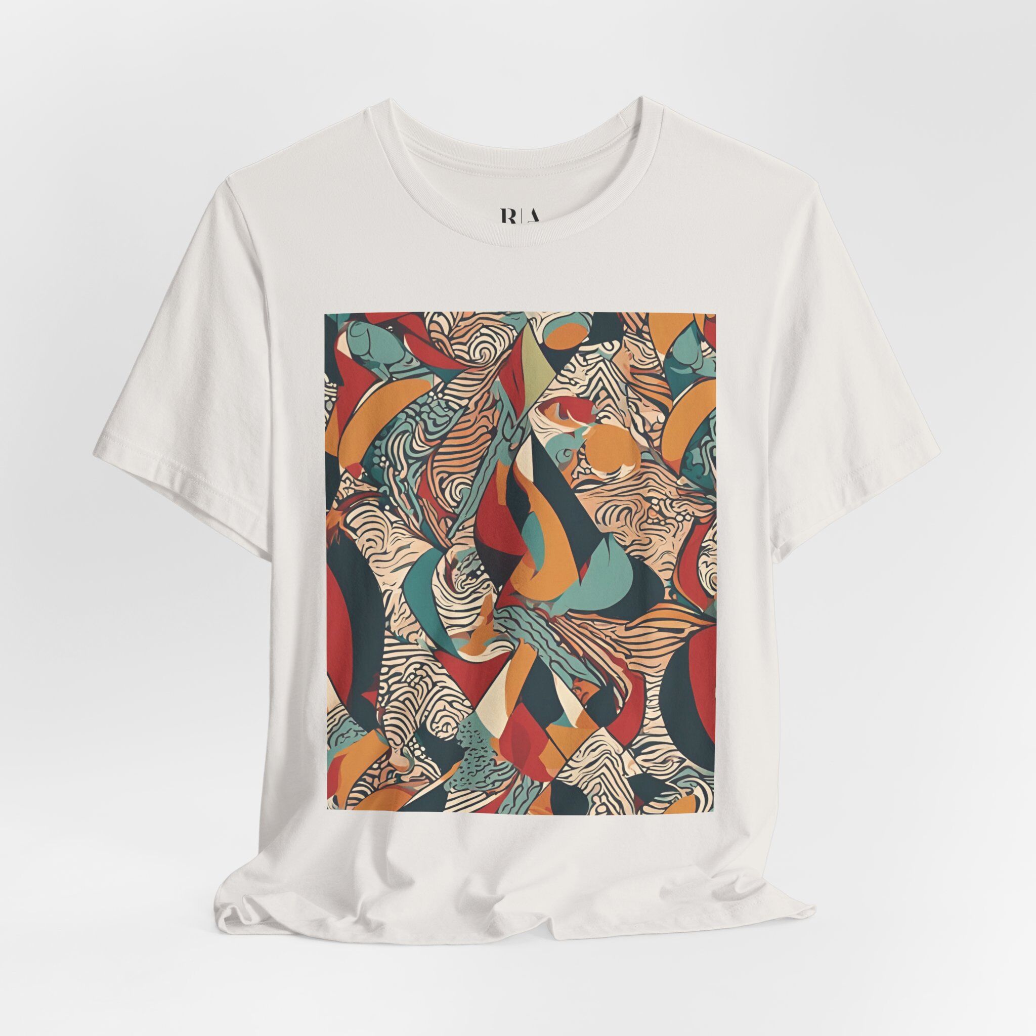 Energetic Tapestry - Premium Jersey Cotton Graphic Tee - Image 3