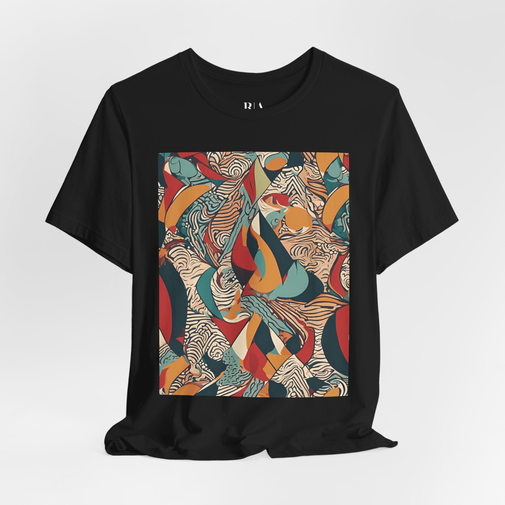 Energetic Tapestry - Premium Jersey Cotton Graphic Tee - Image 2